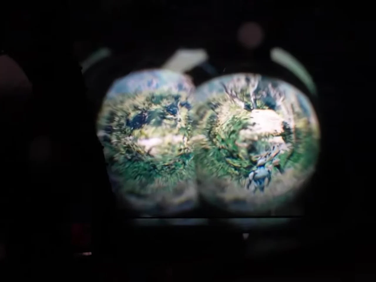 VR-кресло с оптической системой, общий план