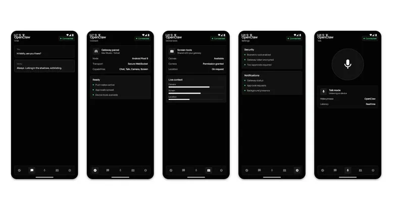 Приложение ИИ-агента на экране смартфона