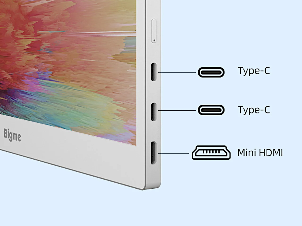Текст на цветном e-paper экране Bigme B13 Pro крупным планом