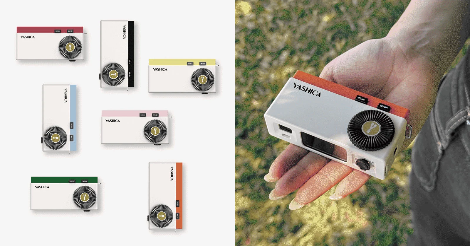 Компактная цифровая камера Yashica Y16 в ретро-дизайне