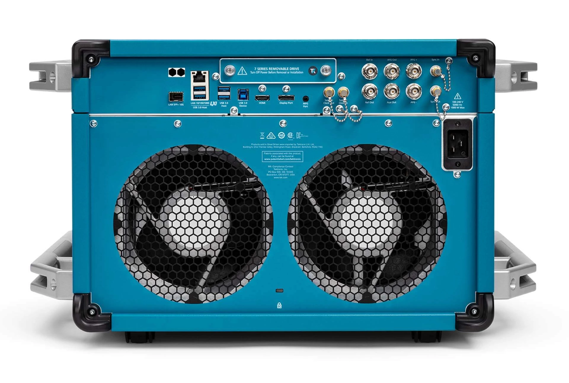 Задняя панель осциллографа Tektronix DPO714AX