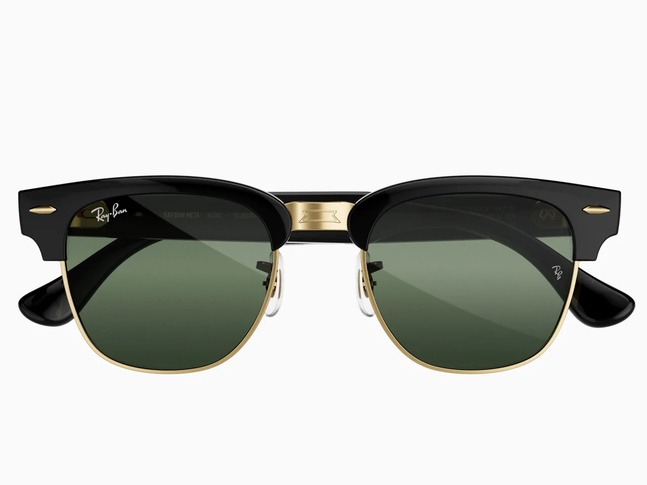 Умные аудиоочки Ray-Ban Meta крупным планом