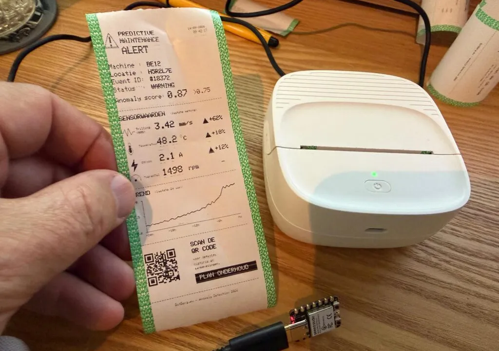 Проект Баса Ботберга: портативный Bluetooth-термопринтер под управлением микроконтроллера ESP32-C3