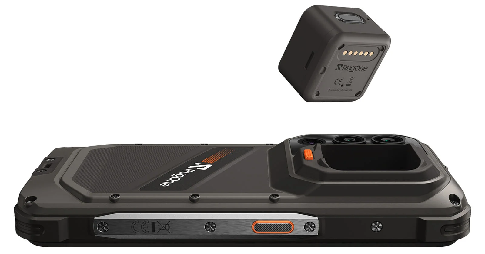 Экшн-камера RugOne Xsnap 7 Pro, закреплённая на снаряжении