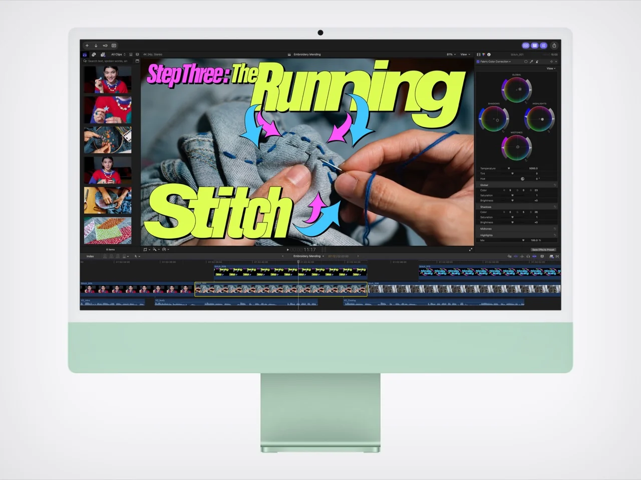 Тонкий корпус iMac M6 вид сбоку