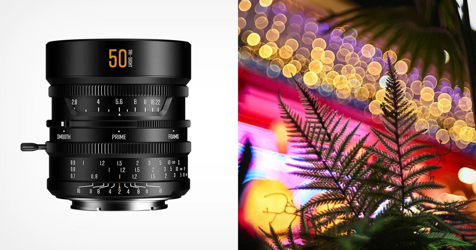Ручной портретный объектив Brightin Star 50mm f/2 Tri-Sight