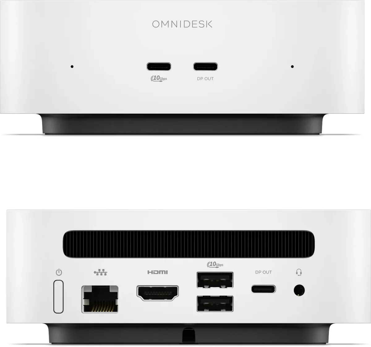 Схема расположения портов мини-ПК HP OmniDesk Mini