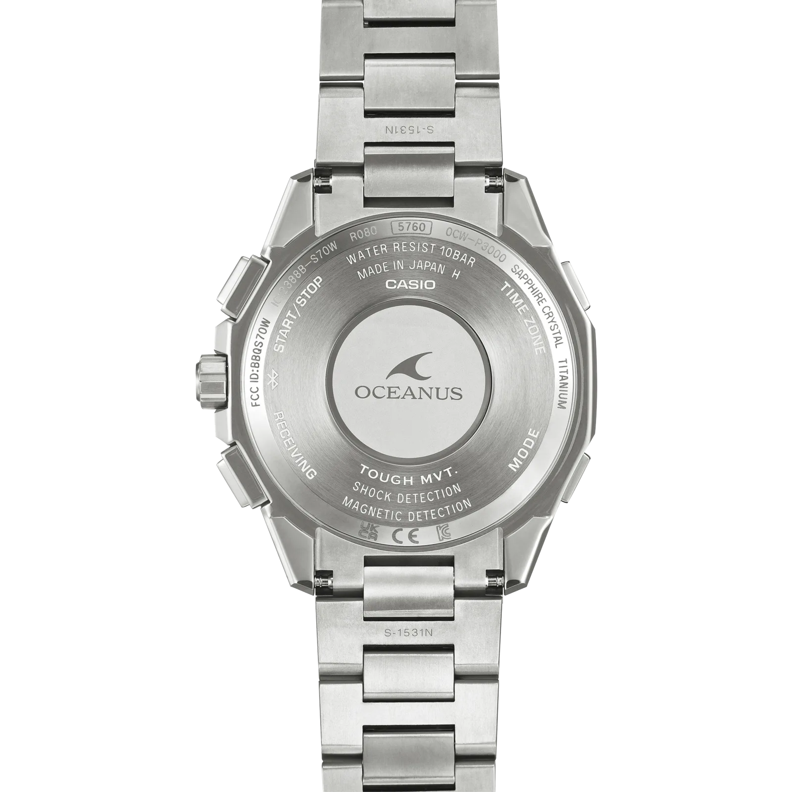 Титановый корпус и браслет Oceanus OCW-P3000