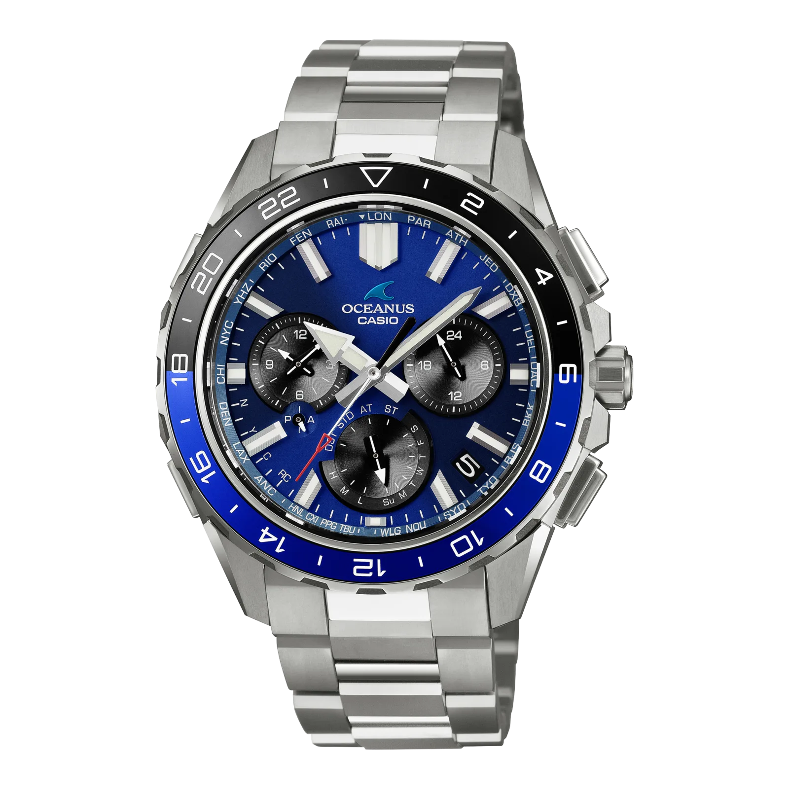 Синяя версия Casio Oceanus OCW-P3000-2A