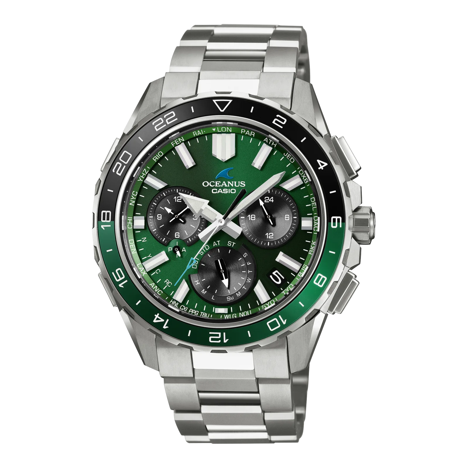 Зелёная версия Casio Oceanus OCW-P3000B-3A