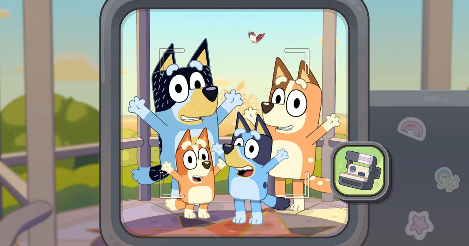 Промо-изображение фотоигры Bluey’s Happy Snaps