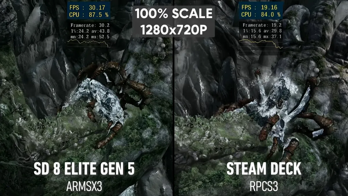 Сравнение эмуляции God of War 3 на смартфоне и Steam Deck