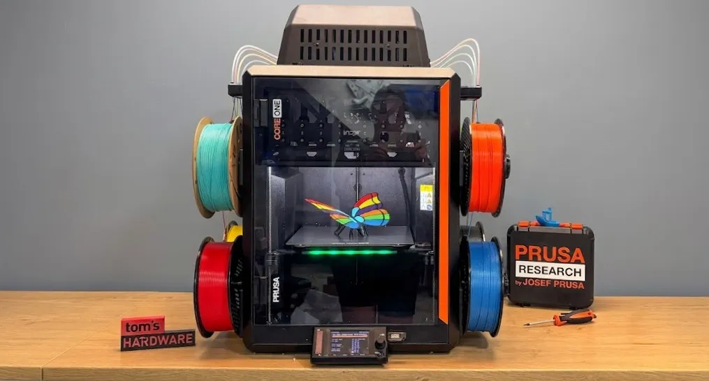 Комплект INDX, установленный на Prusa CORE One