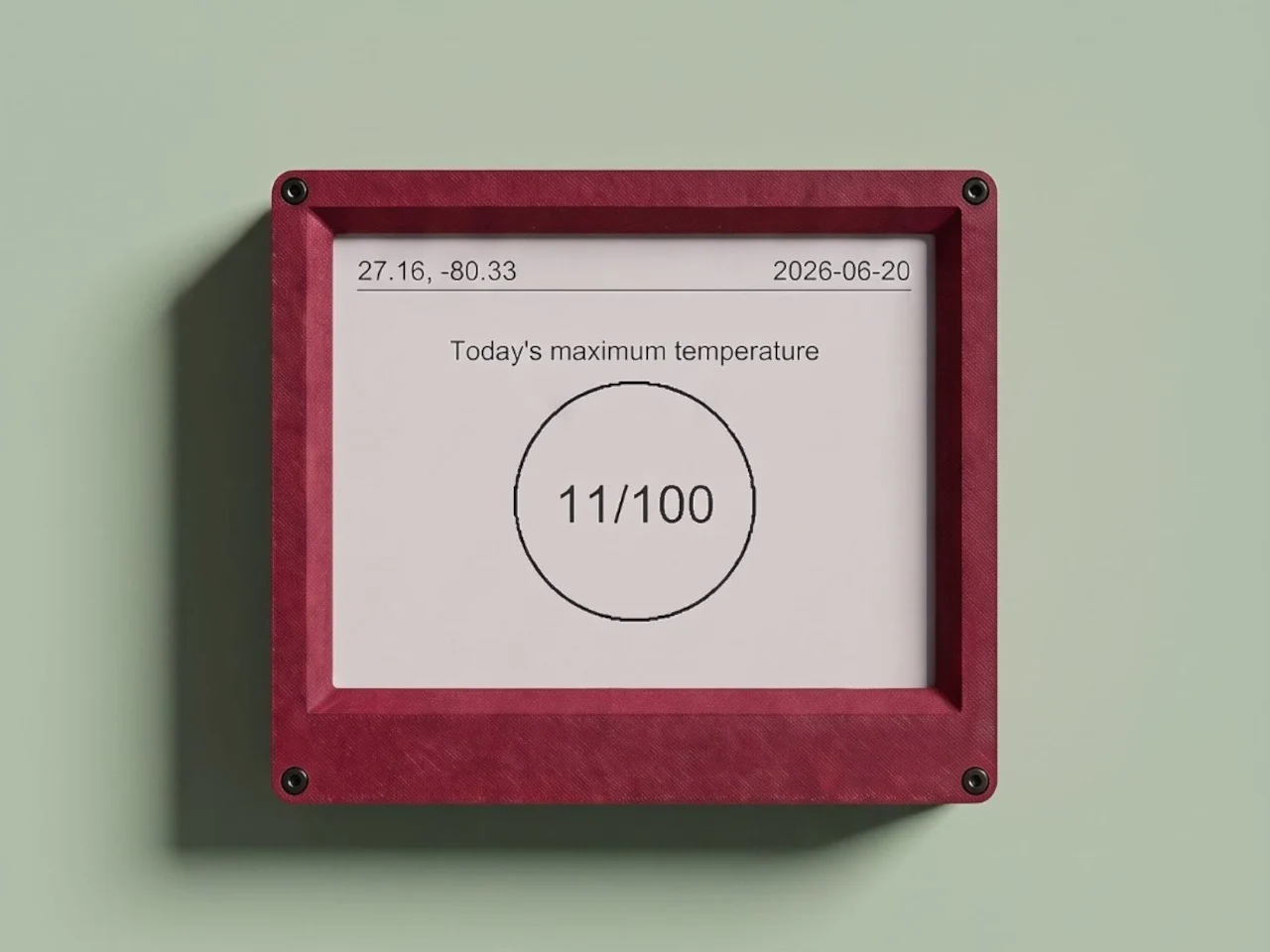 Weather100 — крупный рейтинг погоды на экране