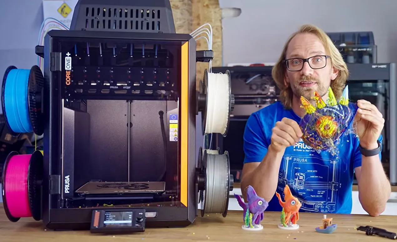 FDM-принтер Prusa Core One+ с модулем INDX на восемь экструдеров
