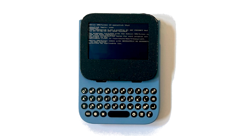 Самодельный Linux-наладонник на базе 4G-хотспота с клавиатурой и экраном Sharp