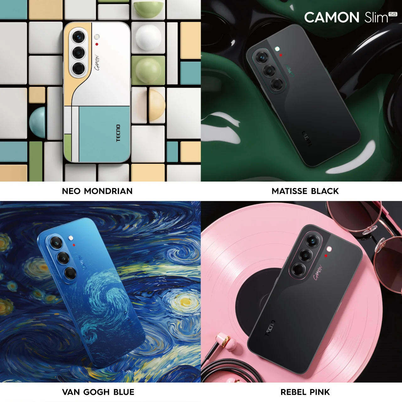 Задняя панель TECNO CAMON Slim 5G с художественной отделкой