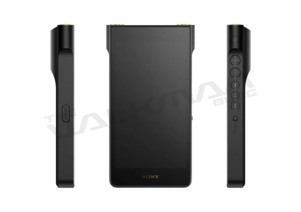 Флагманский Sony Walkman в руке, демонстрация габаритов