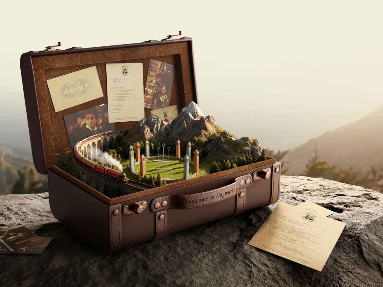Подарочный сундук realme 16 Pro Harry Potter Edition в виде школьного сундука Гарри Поттера