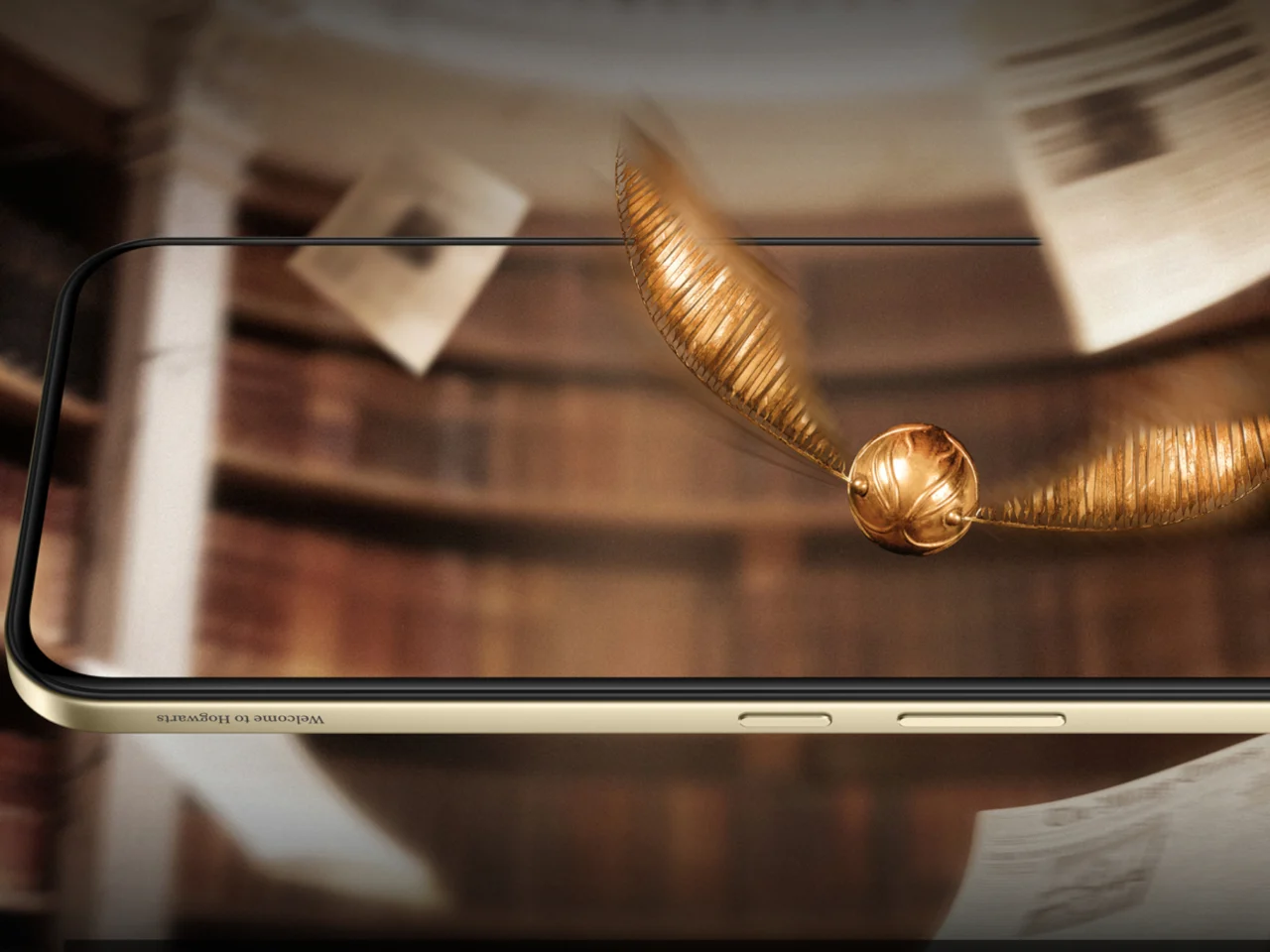 Боковая металлическая рамка realme 16 Pro Harry Potter Edition с лазерной гравировкой