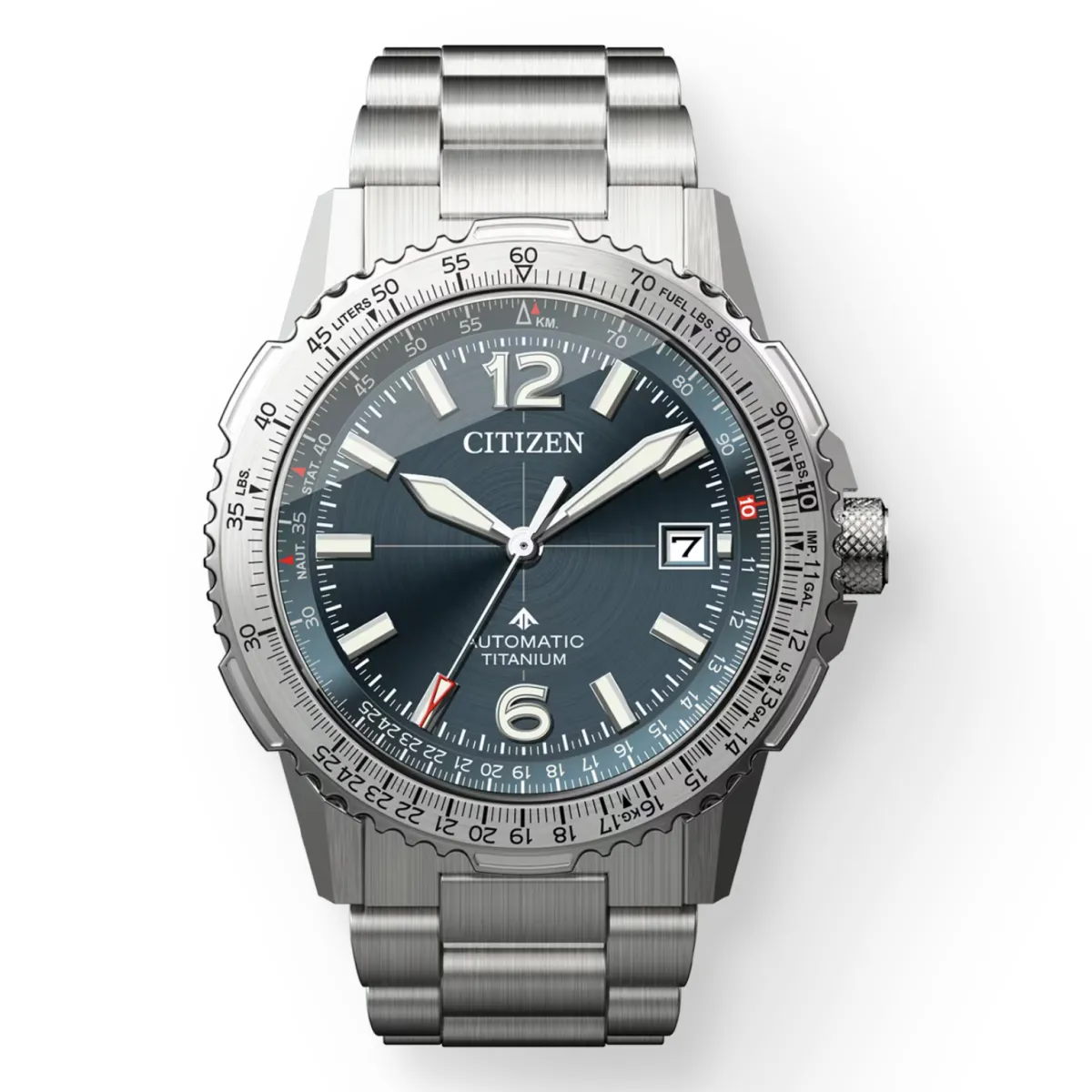 Циферблат Citizen Promaster Sky Navihawk с окошком даты