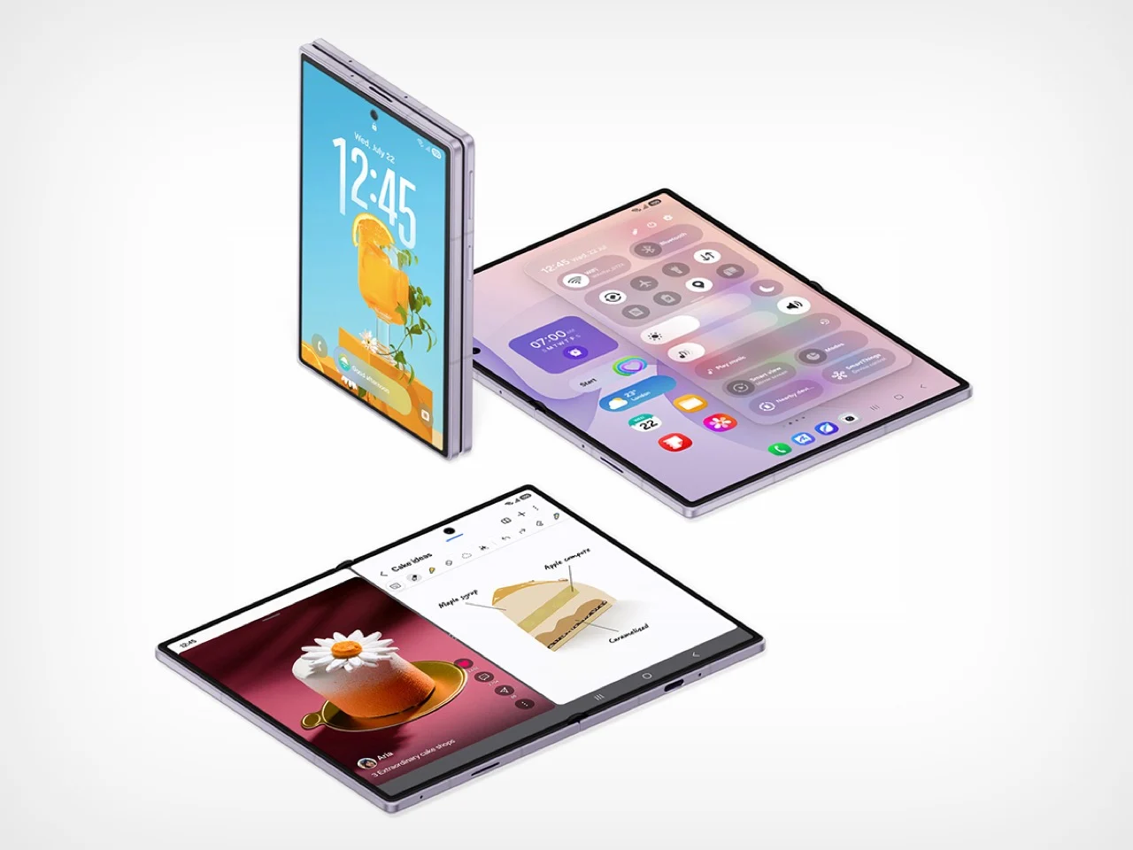 Многозадачность и раздельный экран на внутреннем дисплее Galaxy Z Fold8