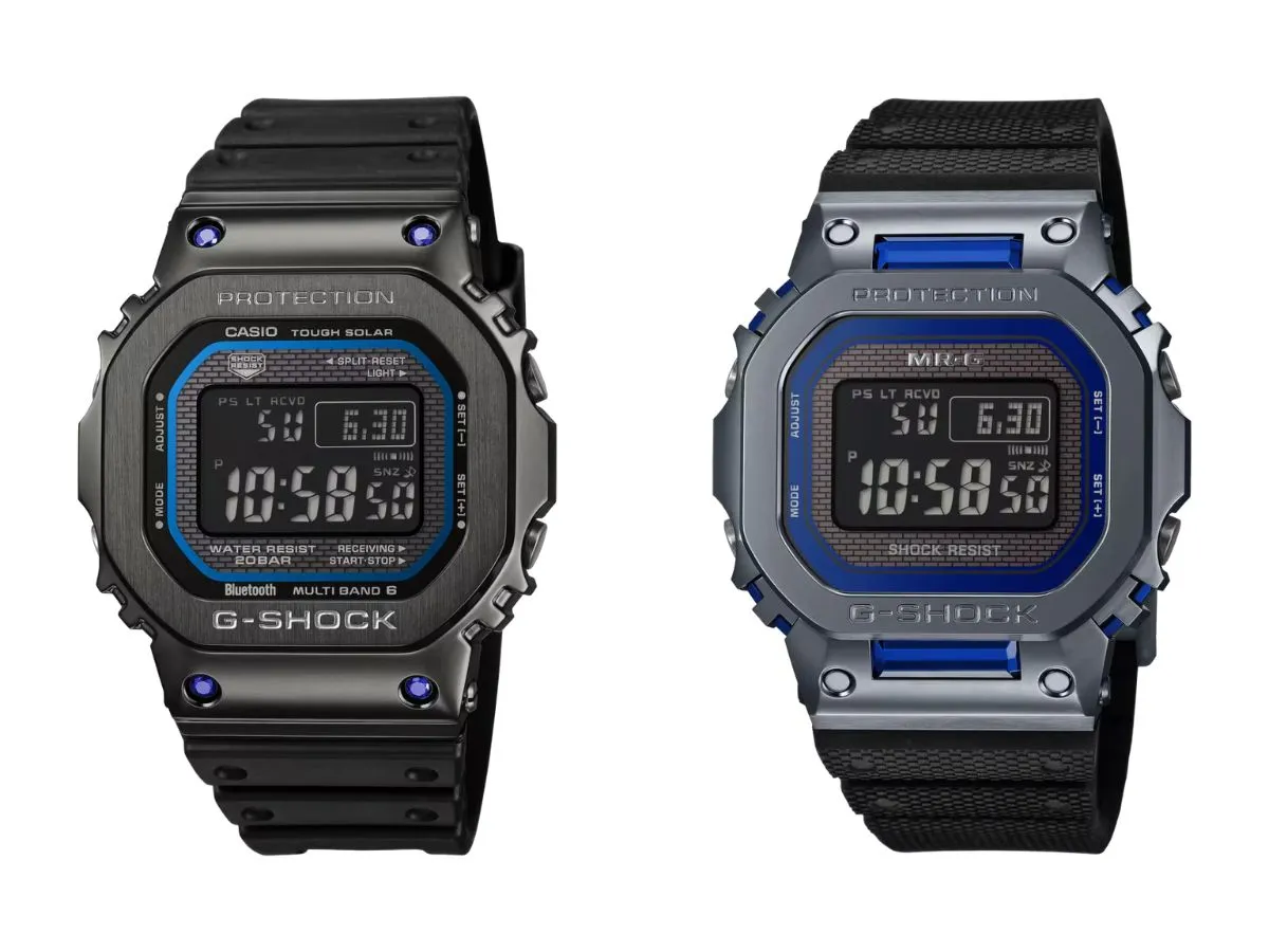 Casio G-Shock GMWB5000SB-1A2 и MRGB5000SA-2 рядом
