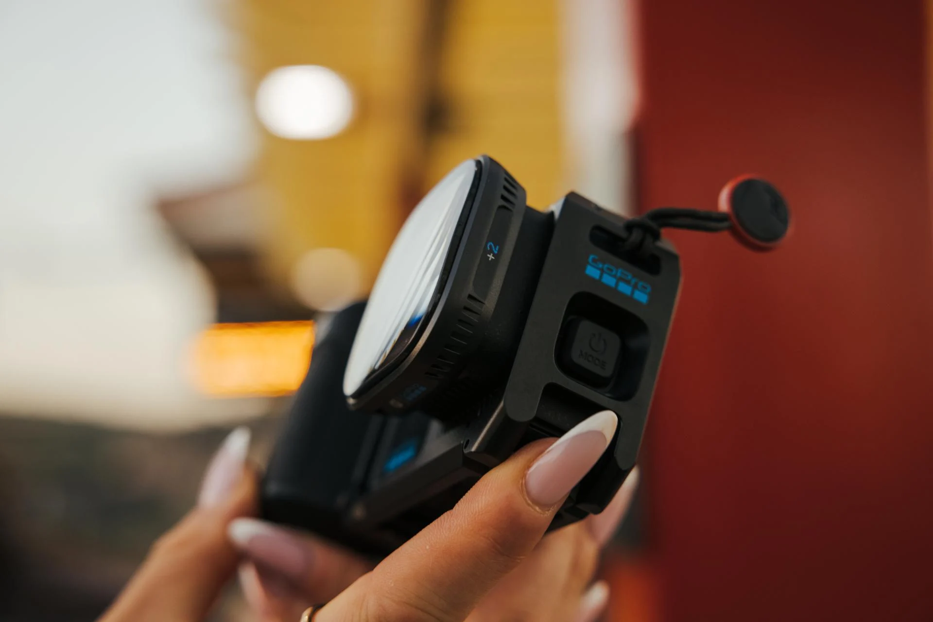 Макрофильтр PolarPro на объективе GoPro Mission 1 Pro