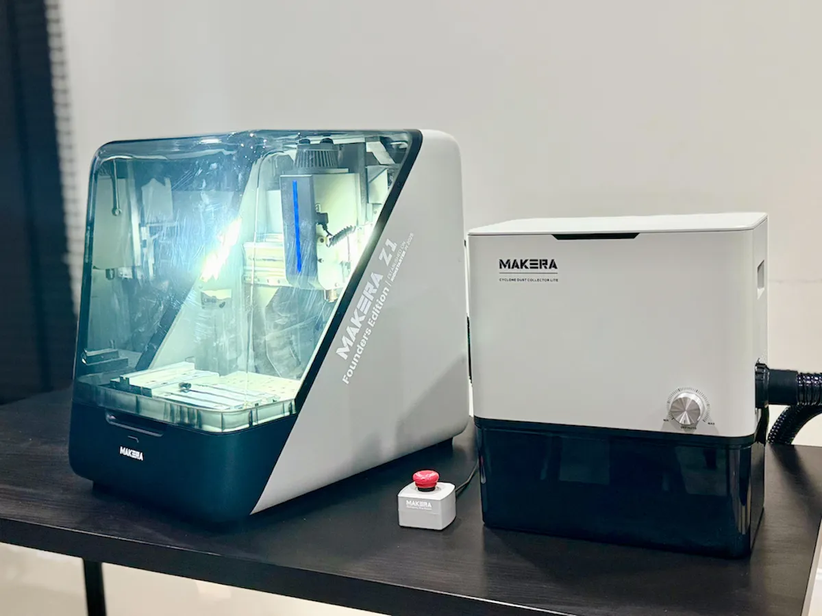 Настольный фрезерный ЧПУ-станок Makera Z1 в закрытом корпусе