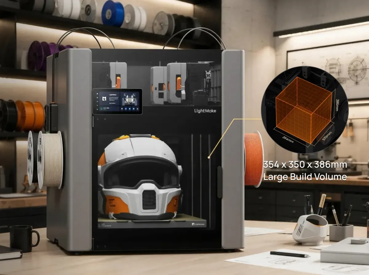 Настольный 3D-принтер LightMake L4 с четырьмя печатающими головами