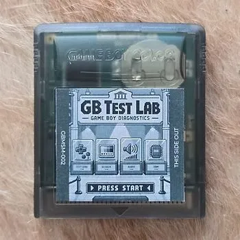 Экран диагностики GB Test Lab с результатами проверки консоли Game Boy