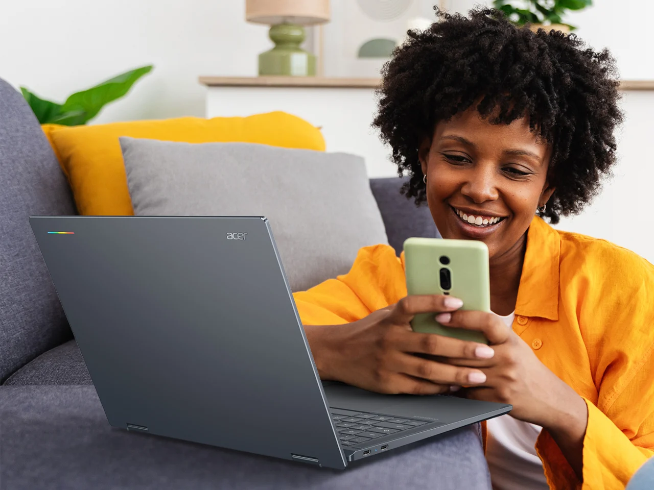 Работа со стилусом на сенсорном экране Acer Googlebook 14