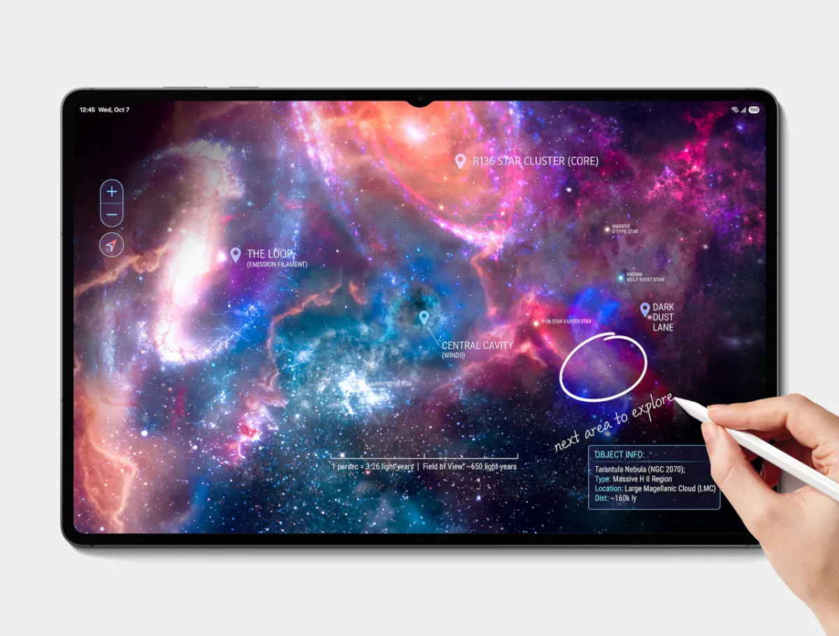 Заметки от руки на Galaxy Tab S12