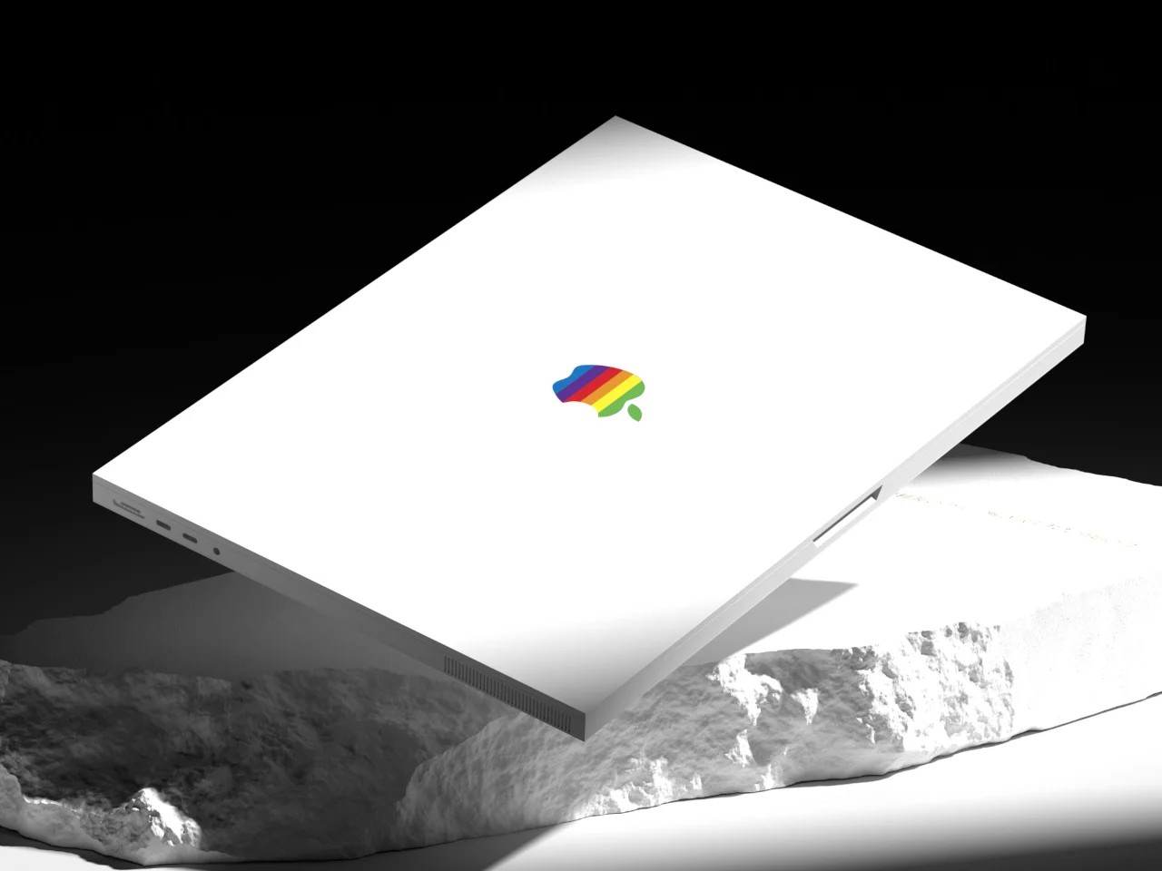 Концепт ноутбука MacBook Brutal в закрытом виде
