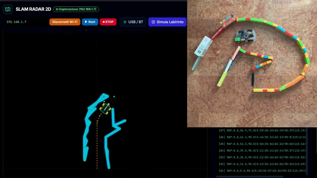 Самодельный исследовательский робот на базе Arduino, использующий SLAM