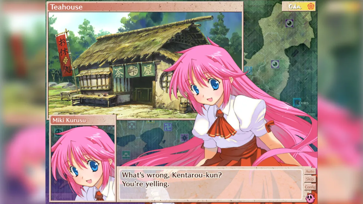 Боевая сцена в стратегии Sengoku Rance
