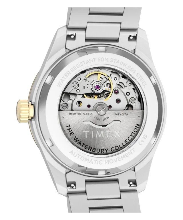 Циферблат Timex Waterbury Heritage с окошком дня и даты на отметке 3 часа