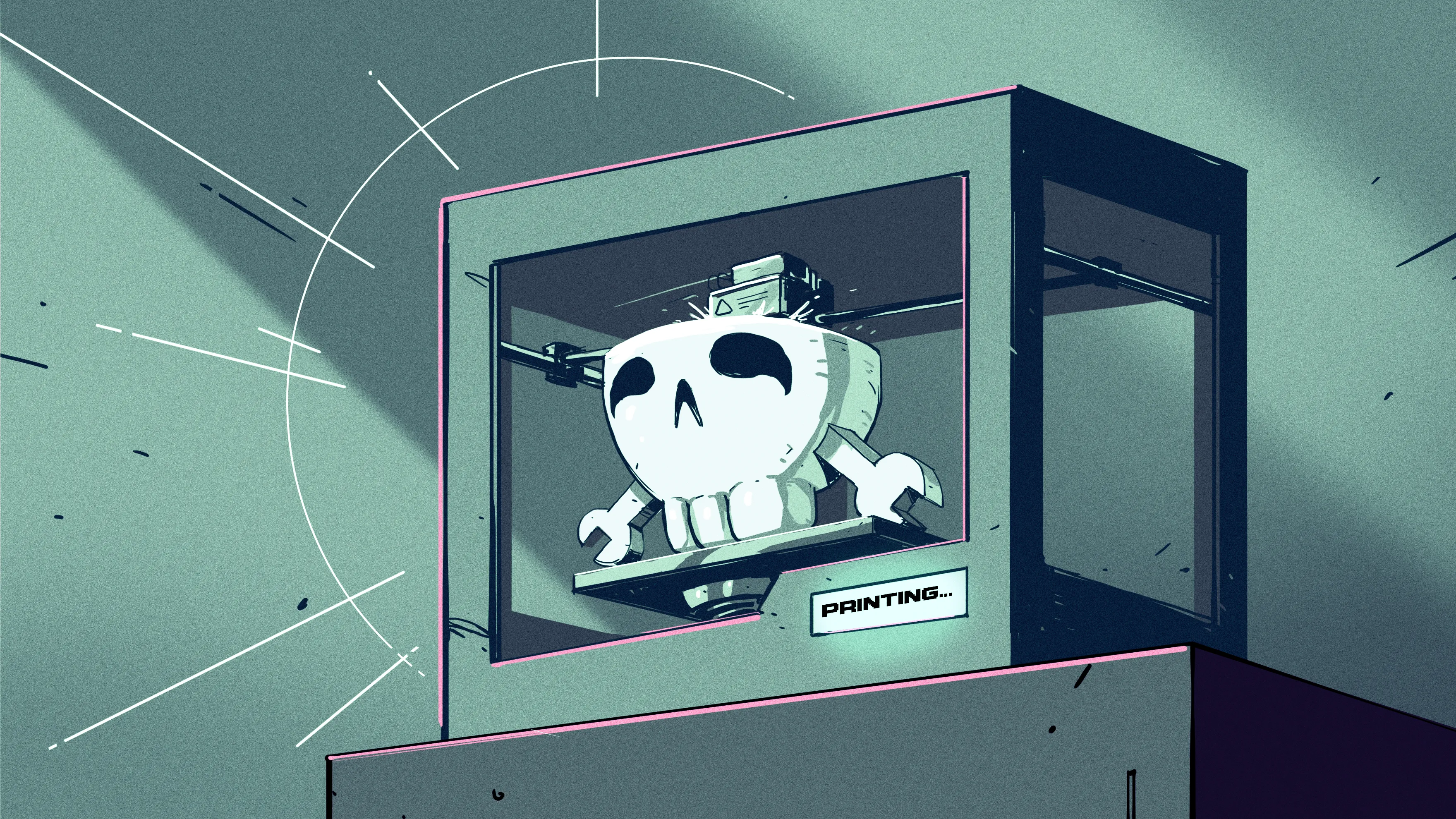 Современный потребительский FDM 3D-принтер за работой