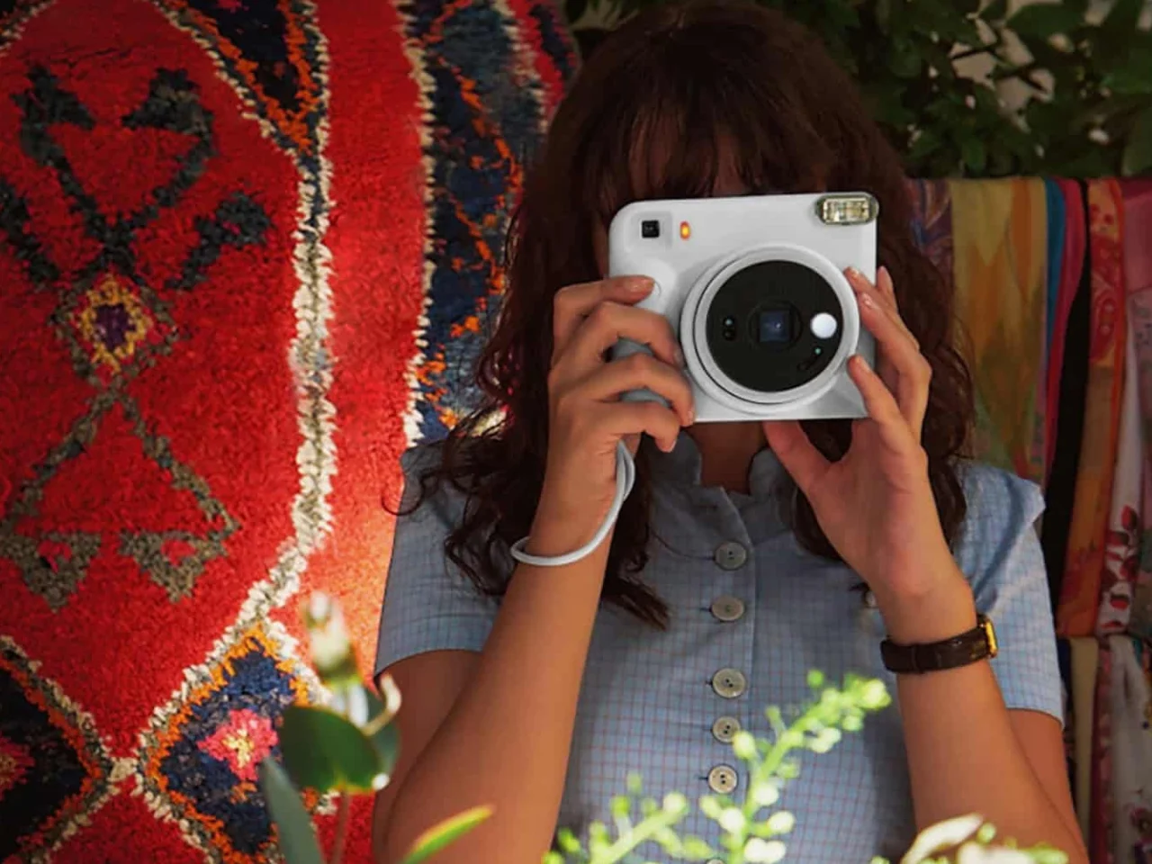 Корпус instax SQUARE 2 с рифлёными накладками на хвате