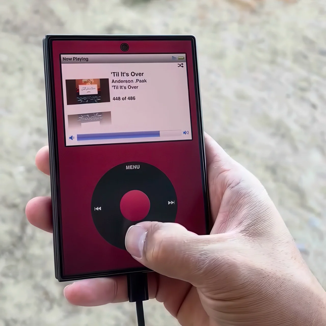 Экран Classipod со списком исполнителей и плейлистами