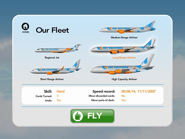 Скриншот из игры Air Solitaire - 2
