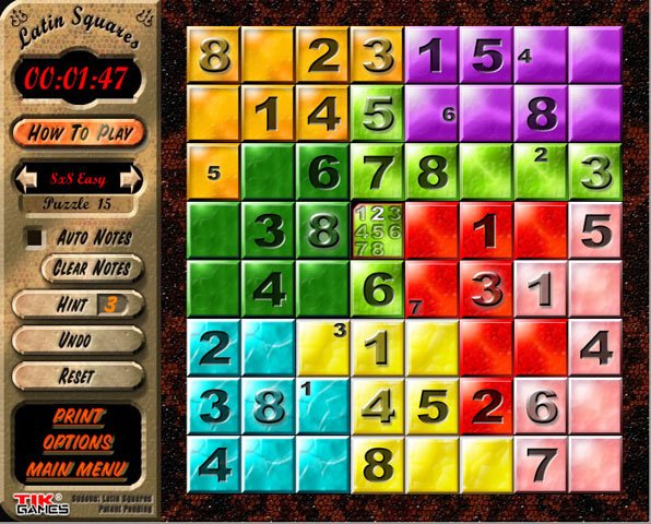 Скриншот из игры Sudoku Latin Squares - 4