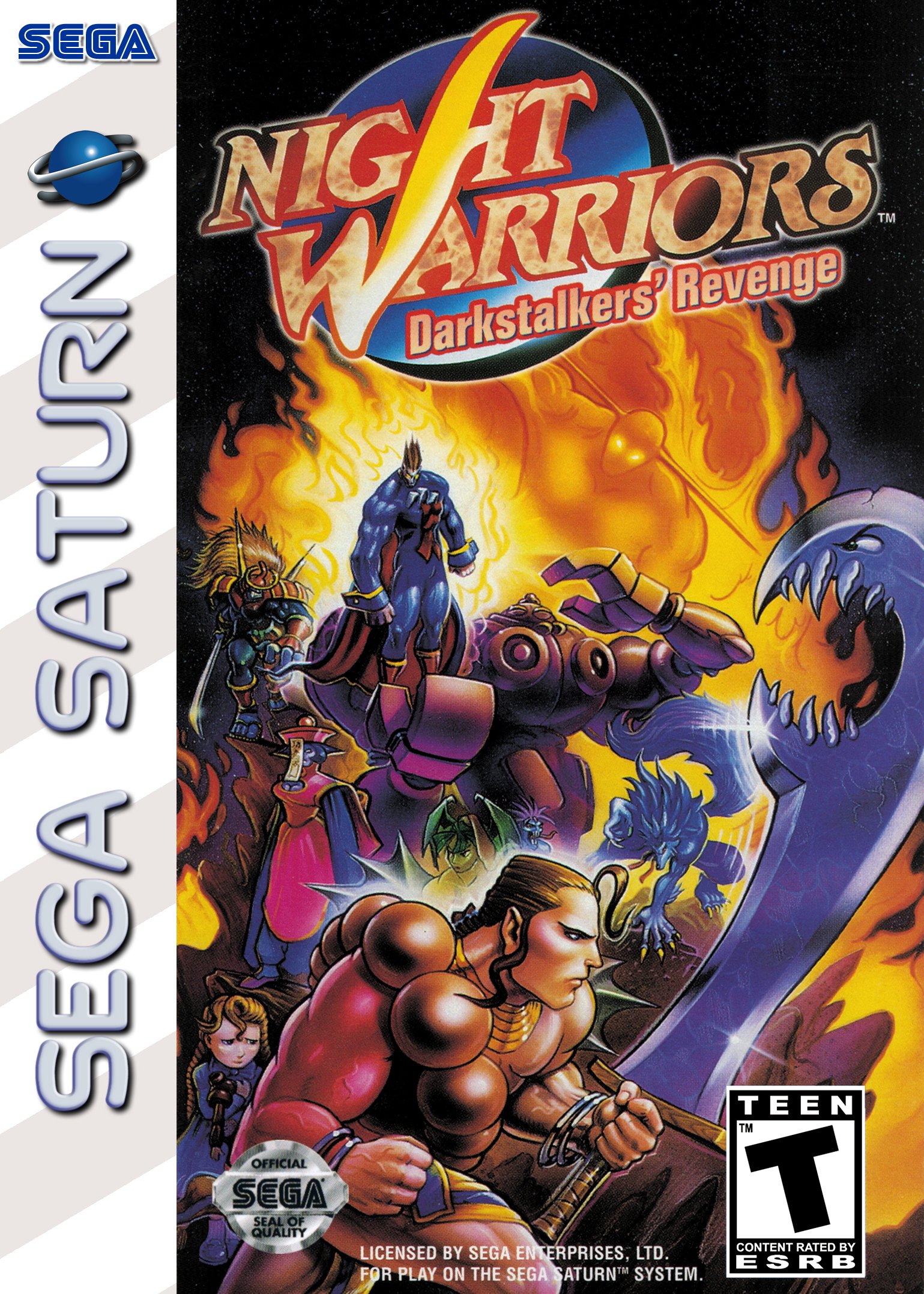 Обложка игры Night Warriors: Darkstalkers' Revenge
