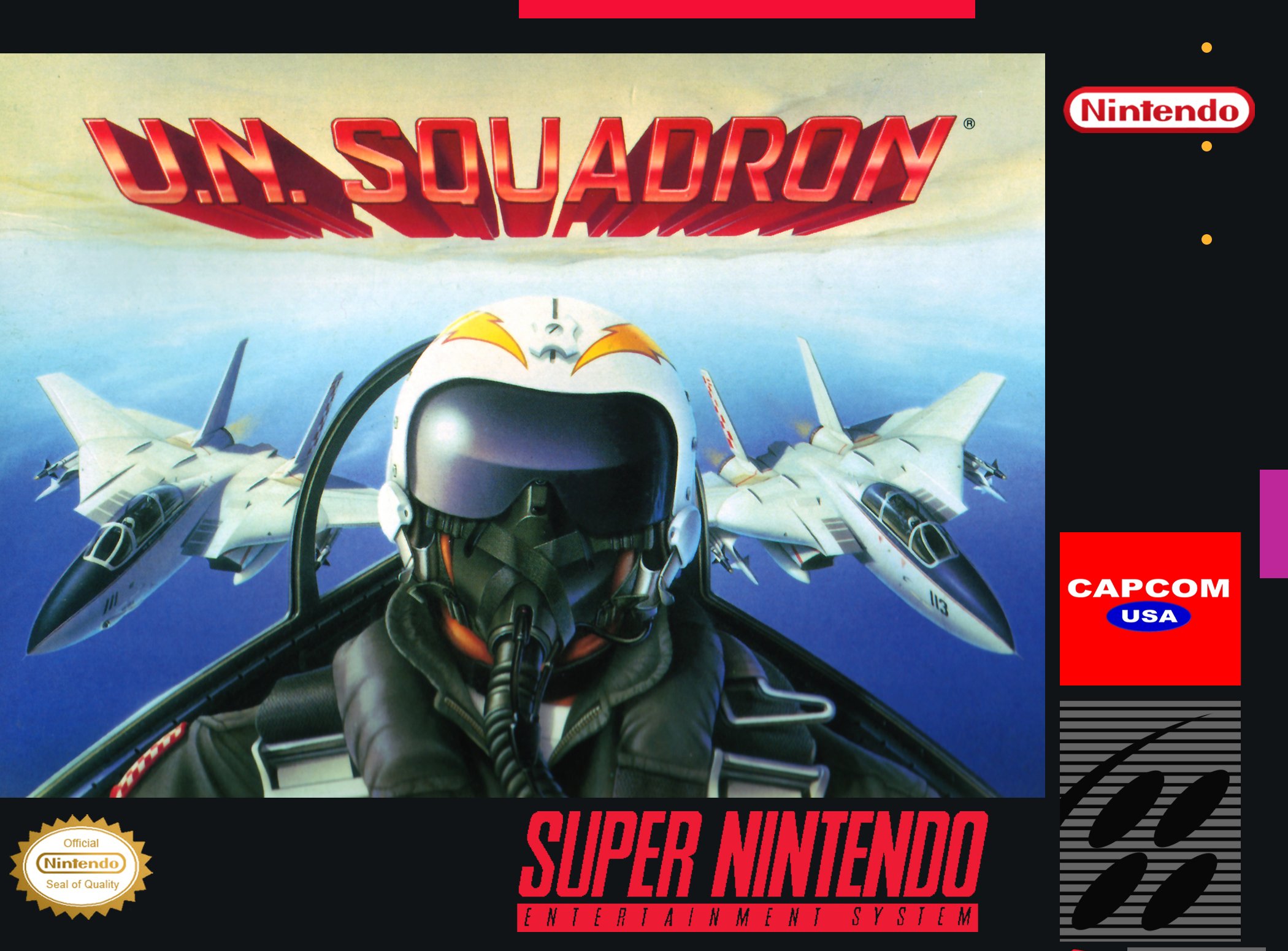 Обложка игры U.N. Squadron