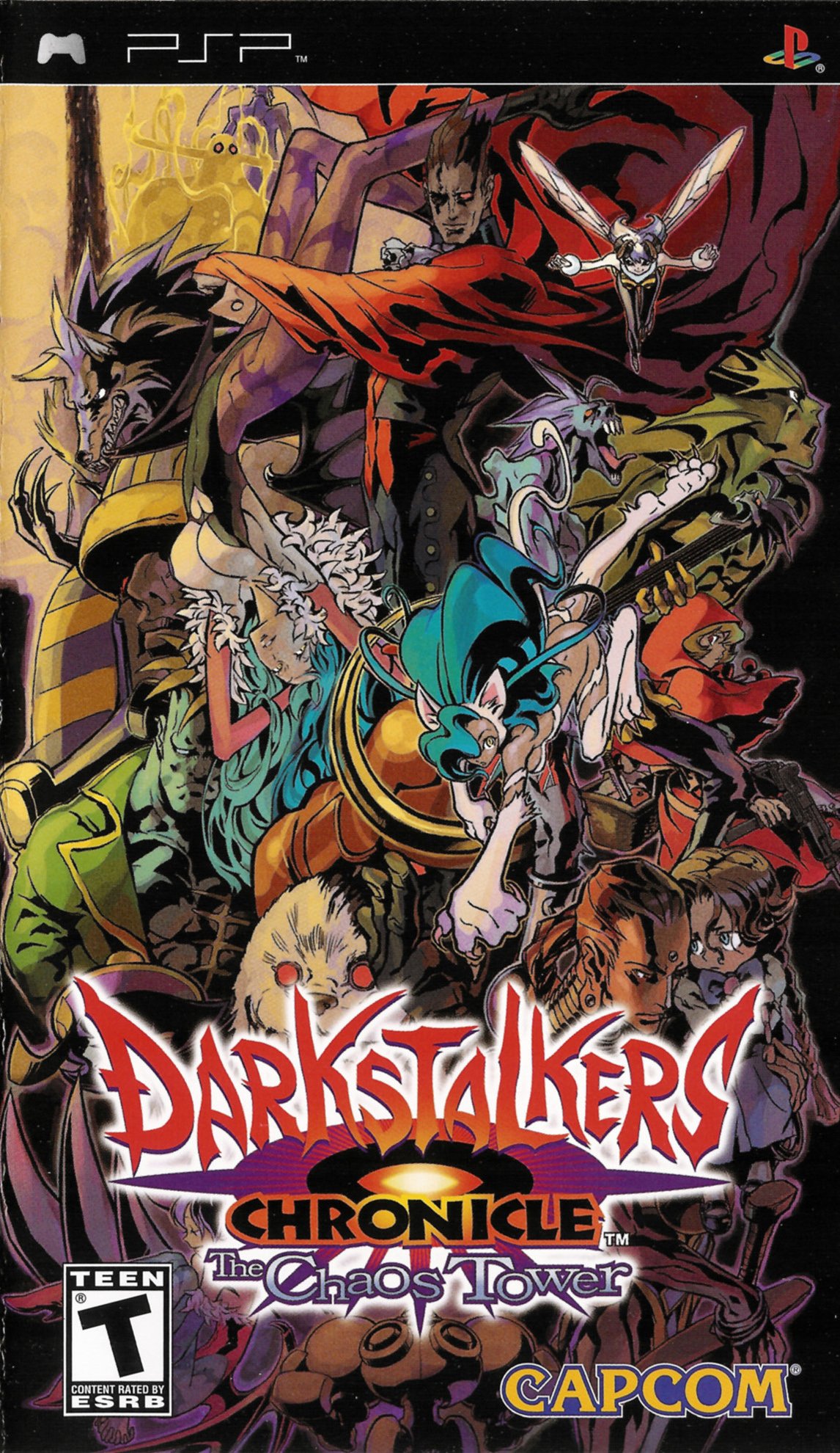 Обложка игры Darkstalkers Chronicle: The Chaos Tower