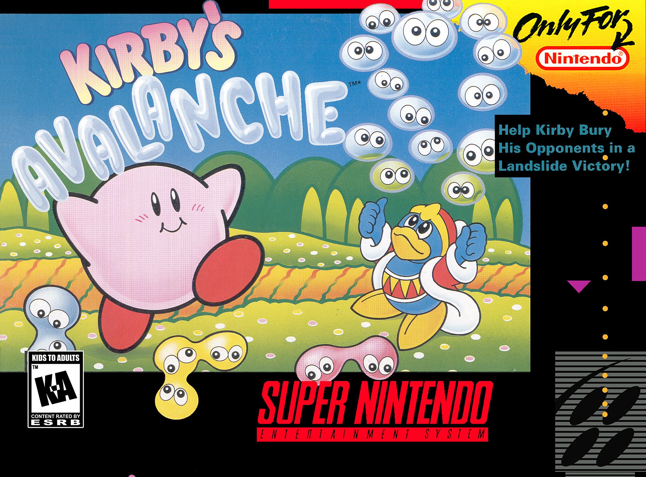 Обложка игры Kirby's Avalanche