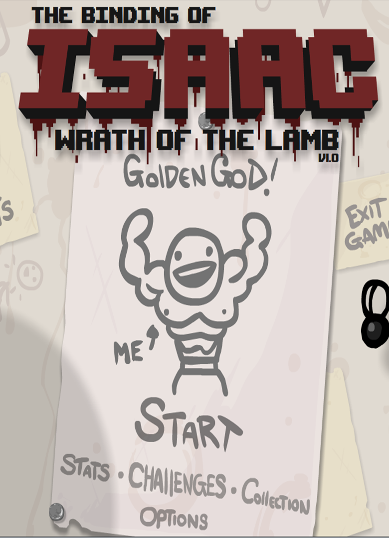 Обложка игры The Binding of Isaac: Wrath of the Lamb