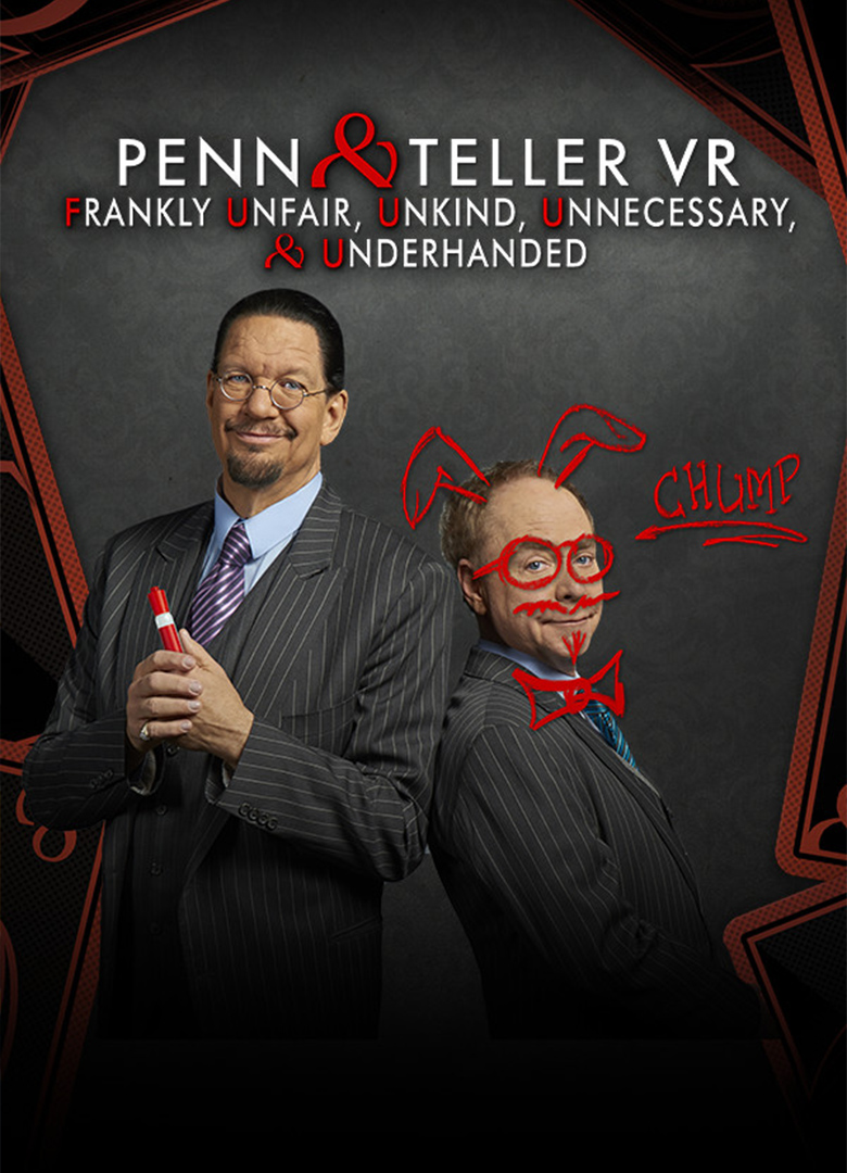 Обложка игры Penn & Teller VR: F U, U, U, & U