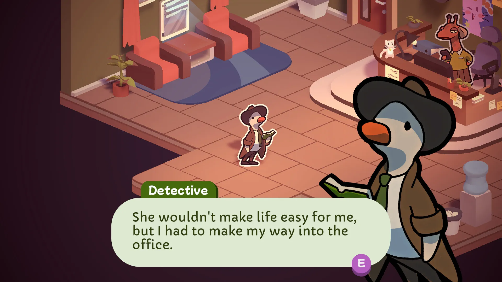 Скриншот из игры Duck Detective: The Secret Salami - 1