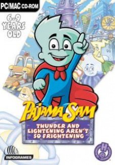 Обложка игры Pajama Sam 2: Thunder and Lightning Aren't so Frightening